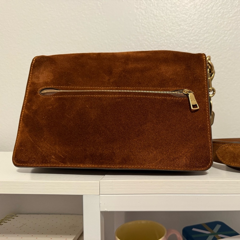 Coach Chain Tabby Shoulder Bag- Brass/Warm Brown - Picture 5 of 11